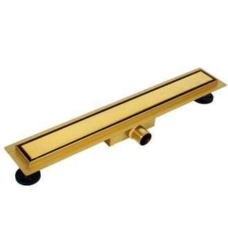 OEM Scarico Lineare Duplex Next 2in1 Da 70 Cm, Bifacciale, Colore Oro