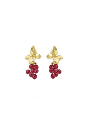 Peracas Siena Grape Drop Earrings in Red at Nordstrom