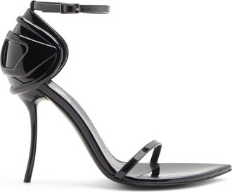 Diesel D-Ten & Half-Stiletto sandals in patent leather - Sandals - Woman - Black