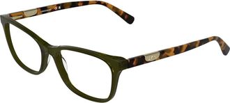 Longchamp Rechthoekige Brillen - Dames - Zonnebrillen - Groen - 52 MM - Accessoires