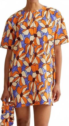 Compa&ntilde;&iacute;afant&aacute;stica Floral Mini Dress In Orange
