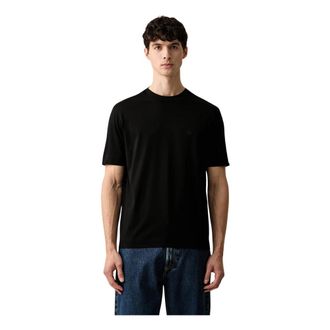 Emporio Armani Klassiek T-shirt met ronde hals - Heren - T-shirts - Zwart - 2XL - Katoen - Tops