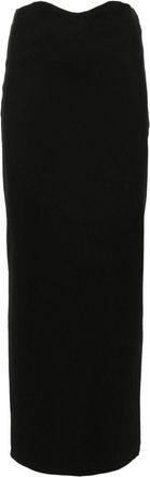 Staud Petunia maxi skirt - women - Elastane/Polyamide/Rayon/Rayon/Polyamide/Elastane - S - Black