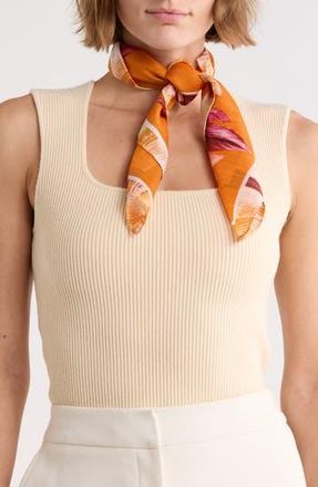 Vince Camuto Jungle Floral Square Scarf in Orange Multi at Nordstrom Rack