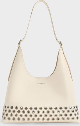 Charles & Keith Liv Grommet Hobo Bag