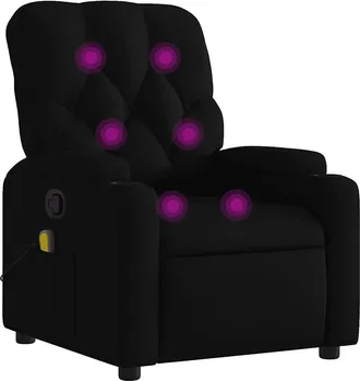 vidaXL Vidaxl - Sill&oacute;n Reclinable De Masaje De Tela Negro
