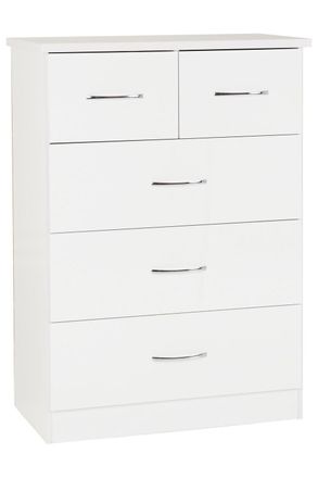 Seconique Nevada 3+2 Drawer Chest in White