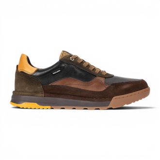 Pikolinos Zwarte Leren Sneaker Veterschoenen Voor Heren - Teide