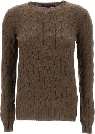 Ralph Lauren Collection Cable-Knit Cashmere Crewneck Sweater