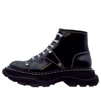 Alexander McQueen (WMNS) Alexander McQueen Tread Slick Boot Black Silver 595469WHZ811090