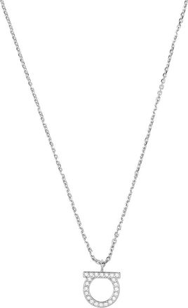 Ferragamo Gancini Kristallen Ketting - Dames - Kettingen - Geel - ONE Size - Accessoires