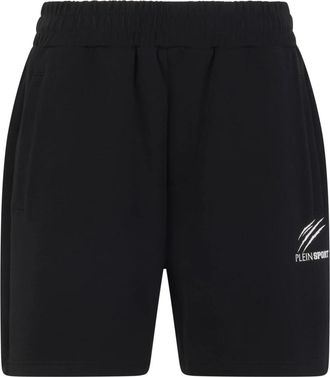 Plein Sport Pique Jogging Shorts Icon - Heren - Korte sportbroeken - Zwart - 4XL - Polyester - Fitness