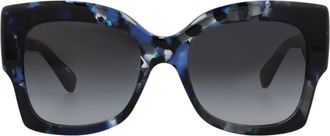 Chlo&eacute; 55mm Square Sunglasses in Blue Blue Grey at Nordstrom Rack