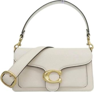 Coach Pre-owned Shoulder Bag - Dames - Vintage Schoudertas - Wit - ONE Size - Leer - Vintage