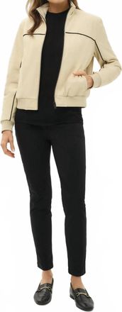 Anatomie Ginger Performance Bomber Jacket In Beige