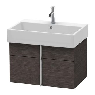 Duravit Duravit Vero Air Mueble De Pared 68,4 X 43,1 Cm, 1 Caj&oacute;n, 1 Extra&iacute;ble, Para Vero Air 235070, Color (frente/cuerpo): Roble Oscuro Cepillado Chapa De Ma