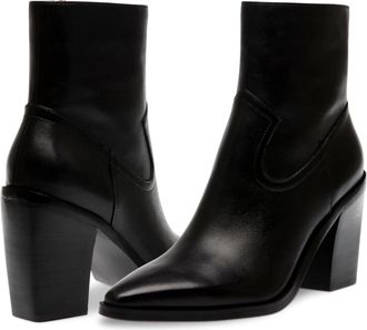 Steve Madden Elene Boots Womens Black Pointed Toe Ankle Bootie Hawk2851
