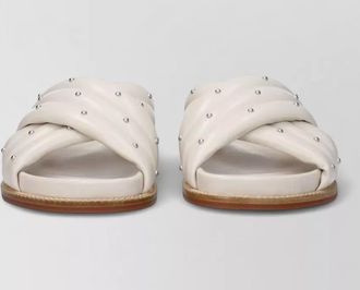Fabiana Filippi leather studded slides