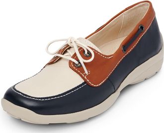 DB Shoes Avalon (2E-4E(2V)) - Navy Multi Leather Size 4