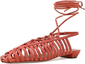 Bernardo Geneva Womens Flat Shoes Sunset Orange : 8.5 M, Leather