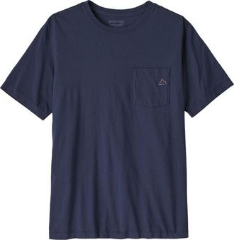 Patagonia Fitz Roy Massif Pocket Tee T-Shirt f&uuml;r Herren | blau