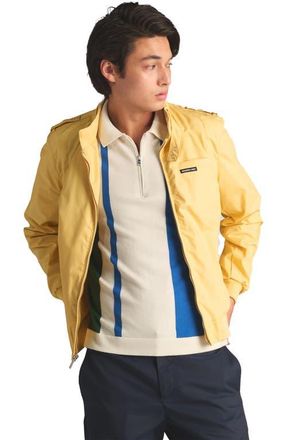 Members Only Classic Iconic Racer Jacket in Soft Yellow at Nordstrom, Size Xx-Large