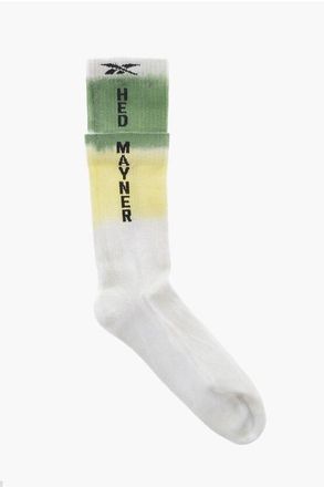 Hed Mayner REEBOK Tie-Dye Effect Cotton Socks With Contrasting Logo size S/M