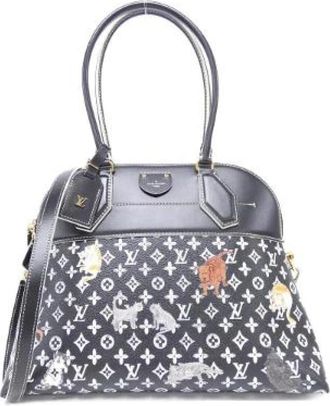 Louis Vuitton Pre-owned Alma Souple Monogram Catogram Schoudertas - Dames - Vintage Schoudertas - Zwart - ONE Size - Leer - Vintage