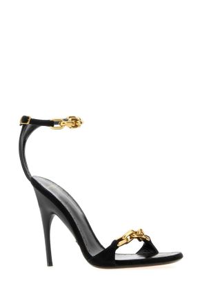 Balenciaga Black-Gold Scarpe Con Tacco Black/gold High Heel Shoes