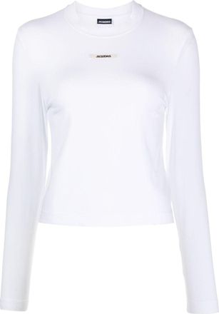 Jacquemus Le T-shirt Gros Grain top - women - Cotton/Elastane - L - White
