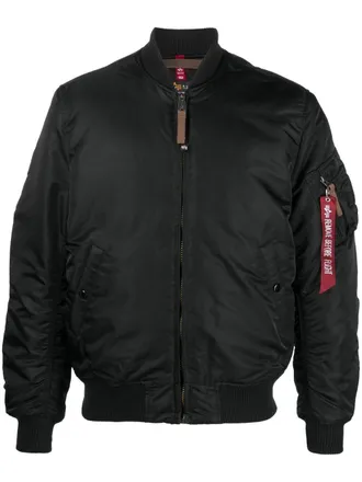 Alpha Industries bomber jacket - unisex - Nylon/Nylon/Polyester - M - Black