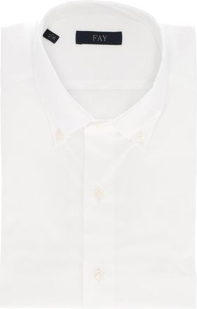 Fay Button Down Stretch Cotton Shirt