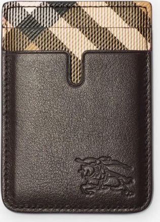 Burberry Pop Check Magnetic Card Case