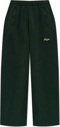 Acne Studios Fleece Logo Trainingsbroeken - Heren - Sweatpants - Groen - M - Katoen - Broeken
