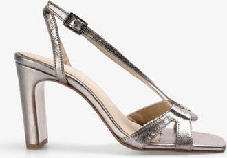 Scalpers Metallic Heel Sandal in Oldgold at Nordstrom, Size 36
