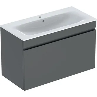 Keramag Keramag - Geberit Renova Plan Set Avec Lavabo Et Armoire Basse, 1 Tiroir