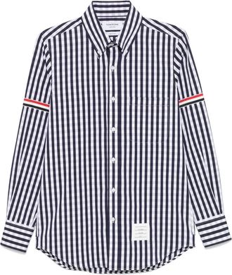 Thom Browne Camicia a quadri - Blu