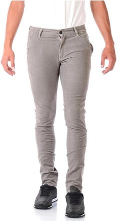 Daniele Alessandrini Jeans - Heren - Slim Fit Broeken - Grijs - W29 - Katoen - Broeken