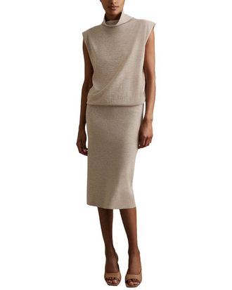 Reiss Hester Sleeveless Wool & Cashmere-Blend Dress