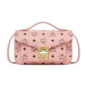 MCM Crossbody Pouch in Visetos Original - female - MCM - Handbags - Pink - ONE SIZE - Bags