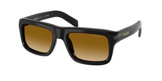 Prada PR D11SF Asian Fit 16K10X Mens Sunglasses Black Size 56
