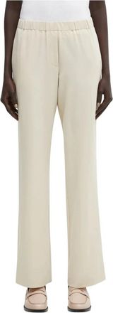 Sams&oslash;e & Sams&oslash;e Hoys Broeken - Dames - Wijde Broeken - Beige - S - Polyester - Broeken