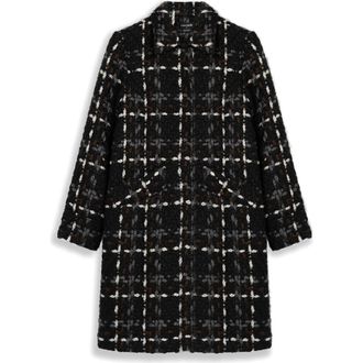 Noize Boucl&eacute; Longline Coat in Black Combo at Nordstrom Rack, Size Medium