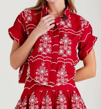 Sundays Clifton Button-Down Shirt In Red