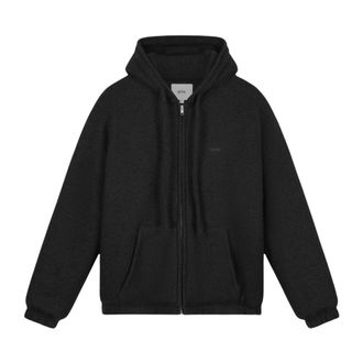 Arte Chaqueta con capucha de lana peinada - Sweatshirts & Hoodies - Hombre - Negro - XL