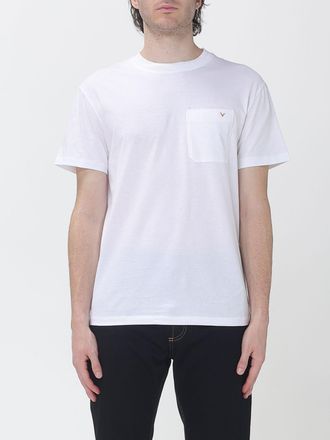 Valentino Garavani T-shirt in cotone con taschino e applicazione VLogo Signature
