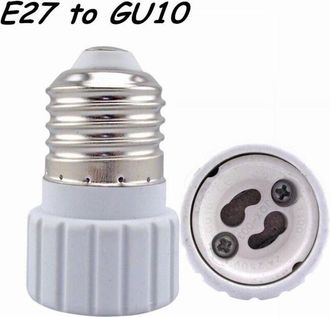 Trade Shop Trade Shop - Titular Del Soporte Del Adaptador Soporte De L&aacute;mpara E27 E14 Ataque De E14 A E27 Gu10 B22