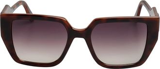 Karl Lagerfeld Rechthoekige Acetaat Zonnebril - Dames - Zonnebrillen - Veelkleurig - ONE Size - Accessoires