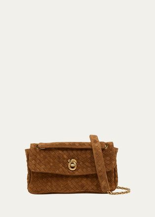 Bottega Veneta Madison Small Suede Shoulder Bag