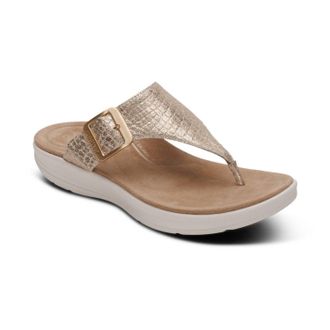 Aetrex Womens Donna Sandal In Champagne